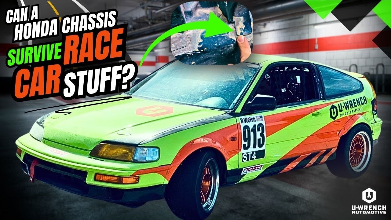 Интенсивная езда = Разрыв сварных швов шасси | Гоночный автомобиль Honda CRX