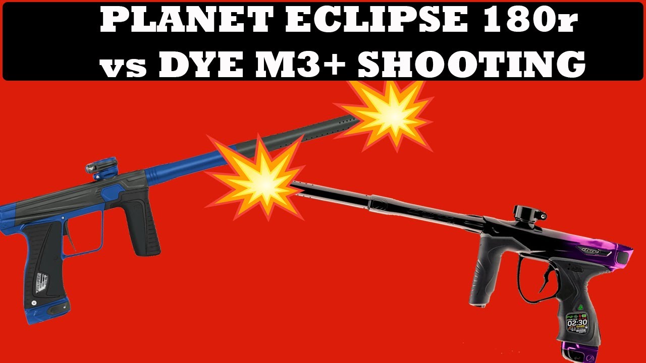Dye M3+ vs Planet Eclipse 180r SHOT COMPARISON - Watch to See Which Shoots Better! | Punishers Picks