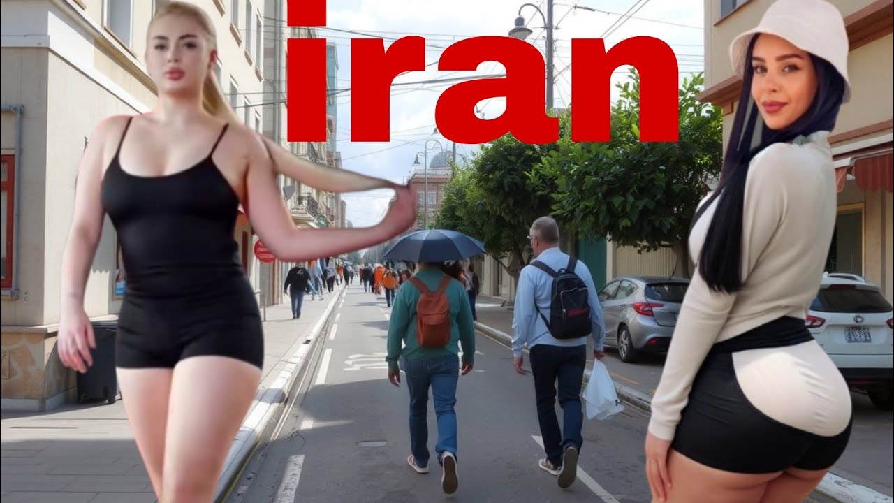 Iranian Families at Night Amid War Anxiety : A Real Street Walk in Iran