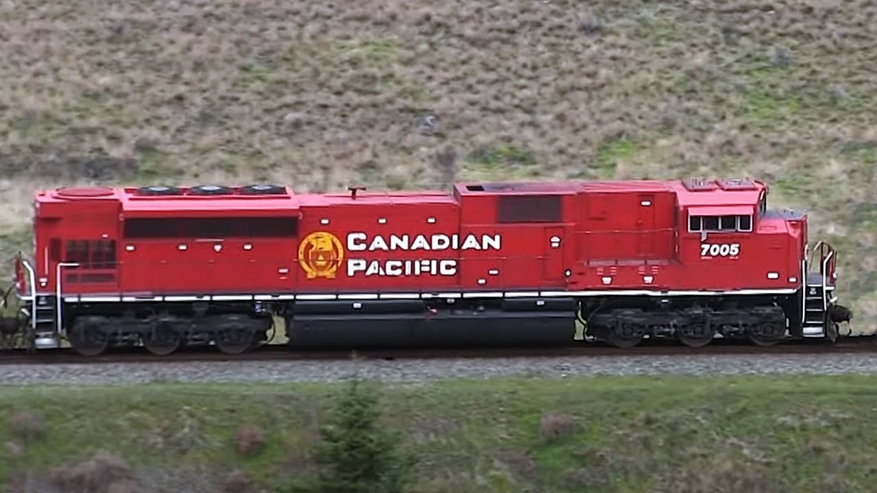Trains In The Canyon Working Hard Twisting Thru Sharp Railroad Curves, CP SD70ACUs, DPUs, and More!