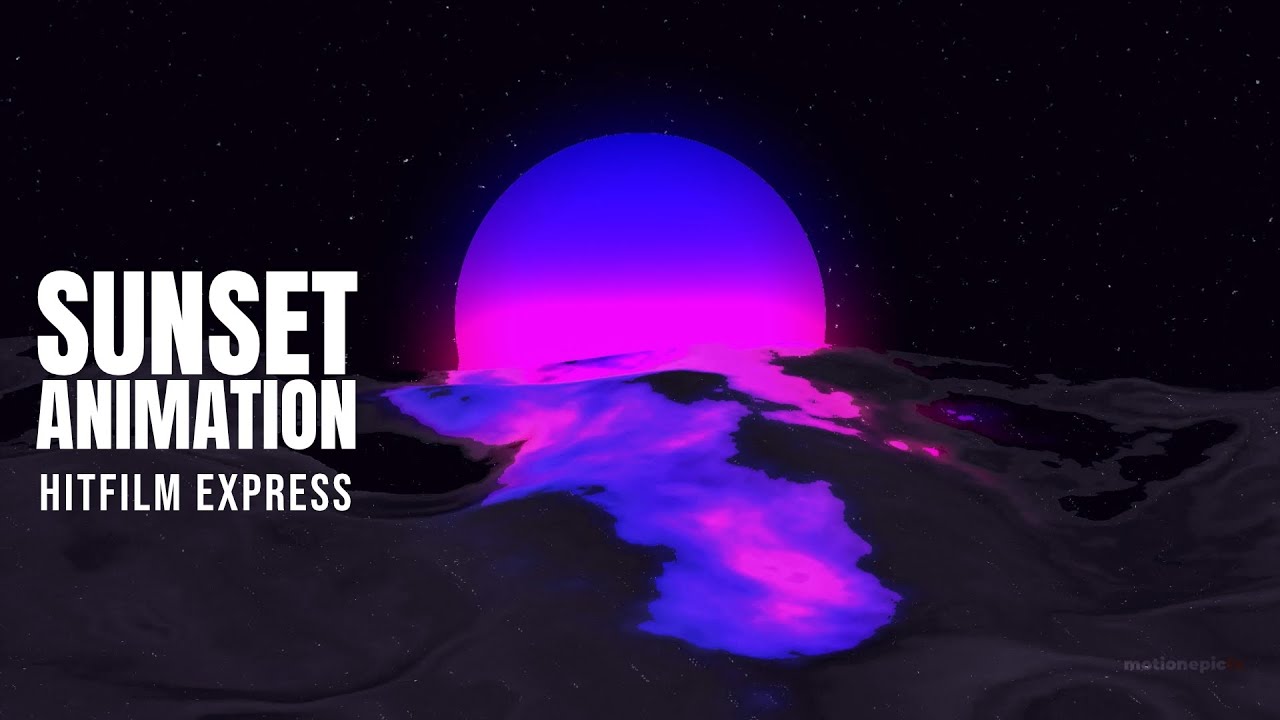 Ocean Sunset Animation - Hitfilm Express Tutorial (2021)
