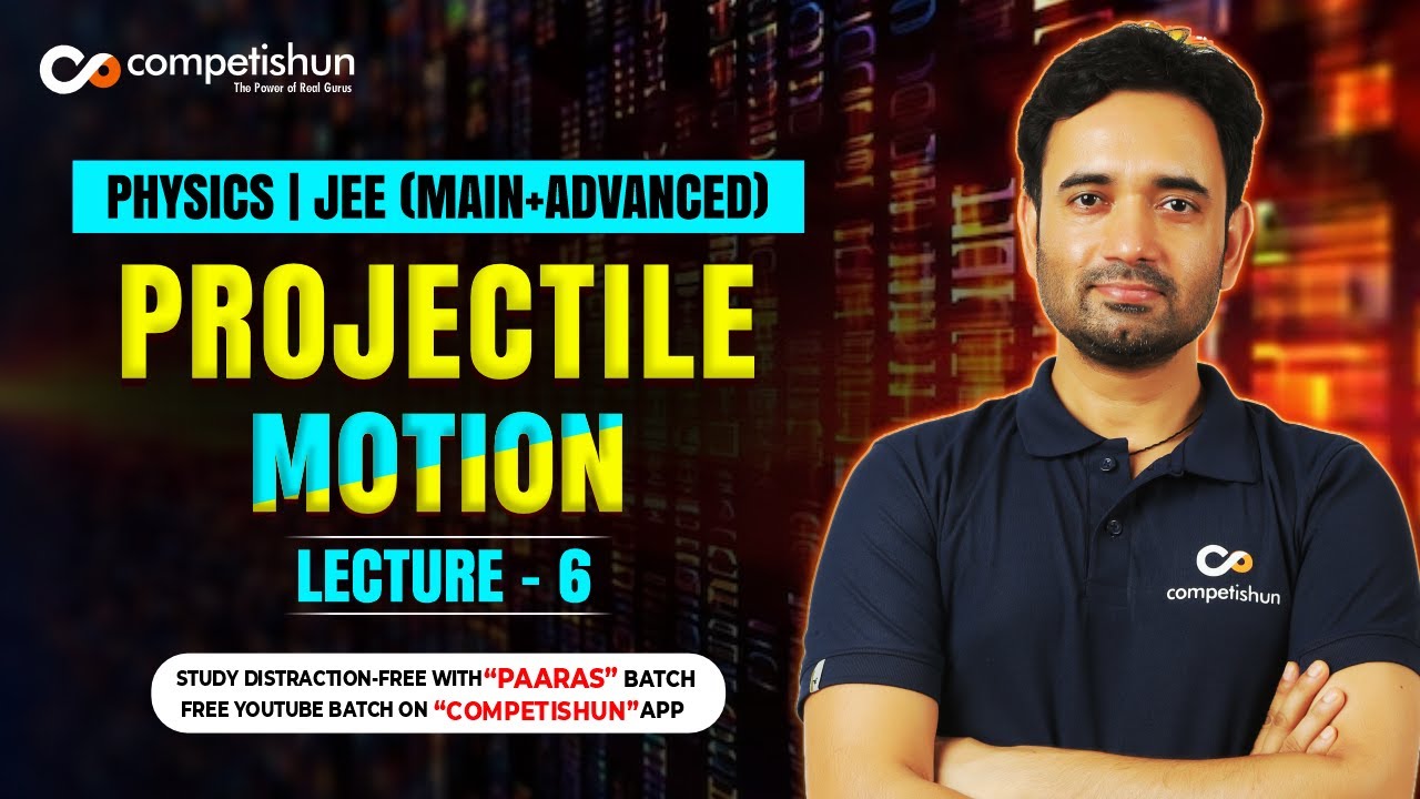6 Projectile motion | Projection on inclined plane | Kinematics | IIT JEE main advanced