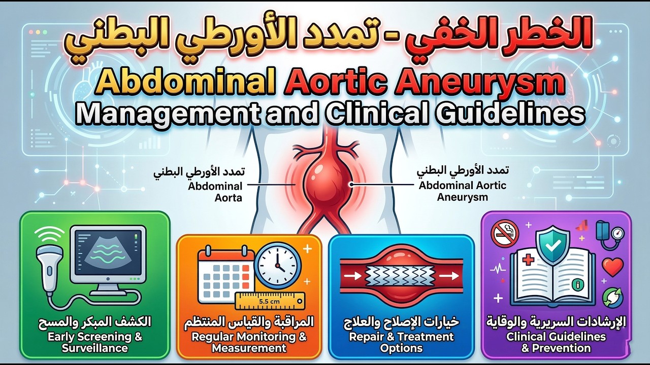 الخطر الخفي  تمدد الأورطي البطني | Abdominal Aortic Aneurysm Management and Clinical Guidelines