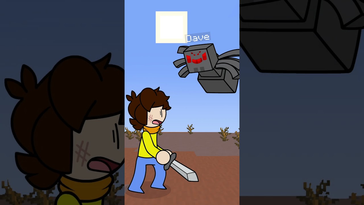 Spiders when the Night ends... #minecraft  #shorts