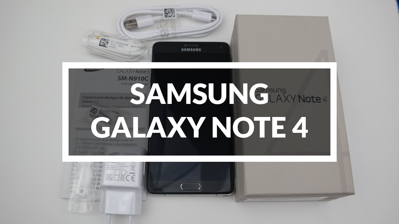 Samsung Galaxy Note 4 Unboxing Rozpakowanie Czarny Exynos Sprzedażowy | Robert Nawrowski