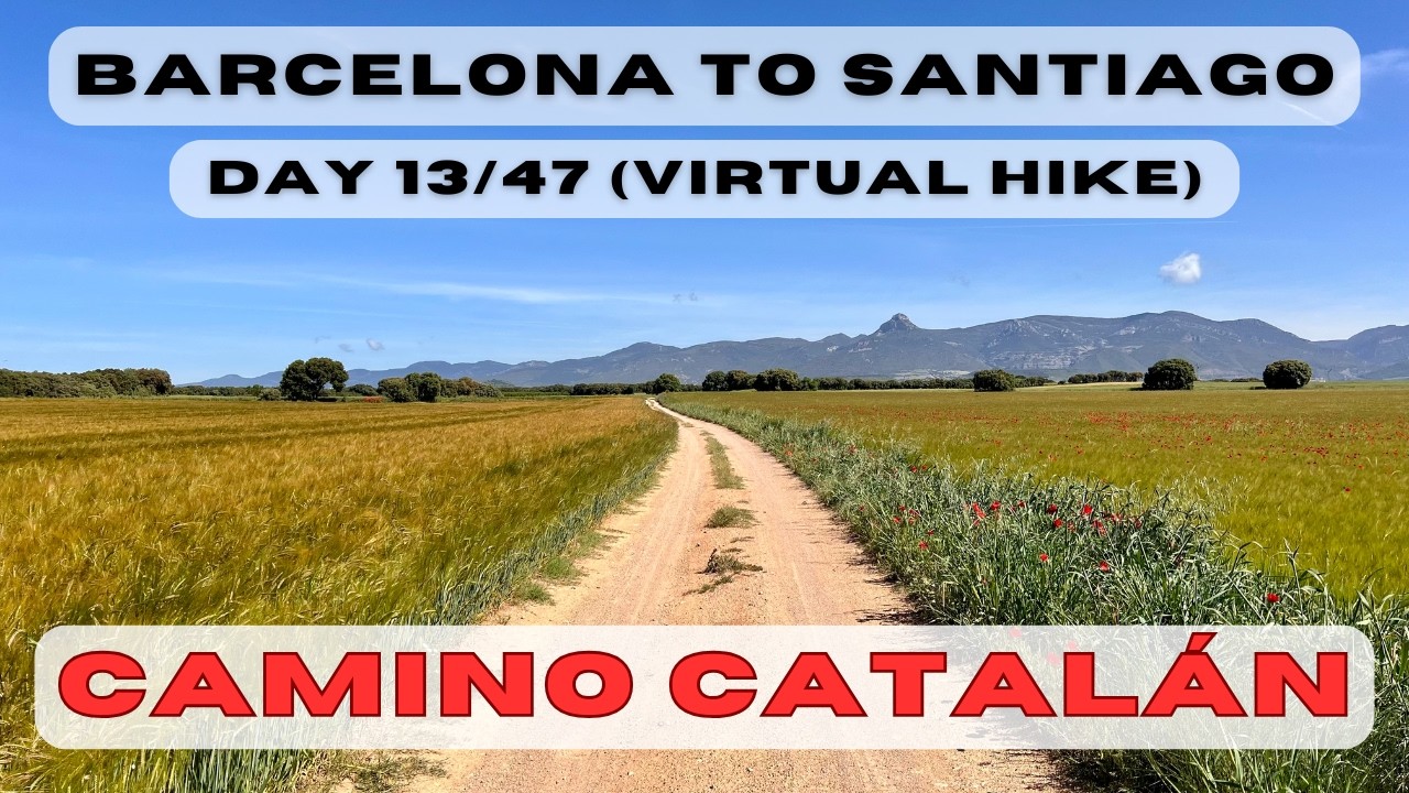 Day 13: Barcelona to Santiago - Huesca to Bolea (Camino Catalan, Aragones, Frances; 4k virtual hike)