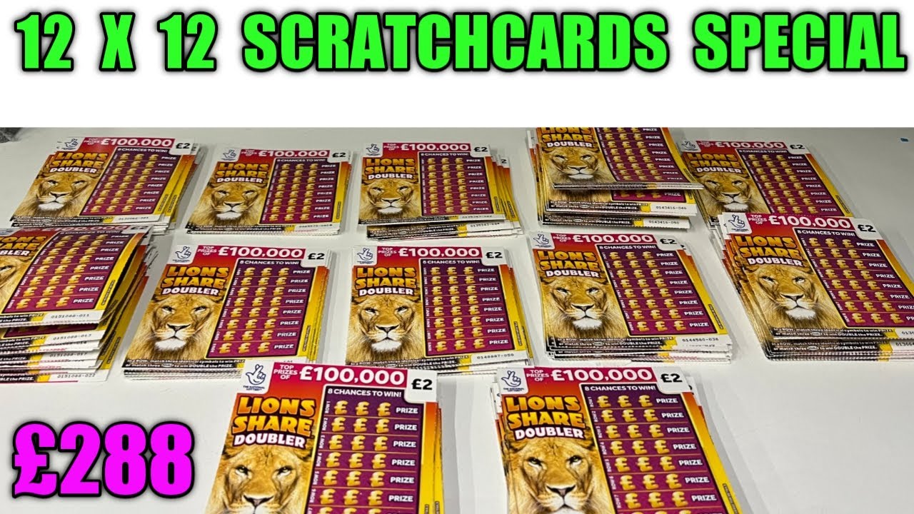 12 x12 Scratchcard Special £288