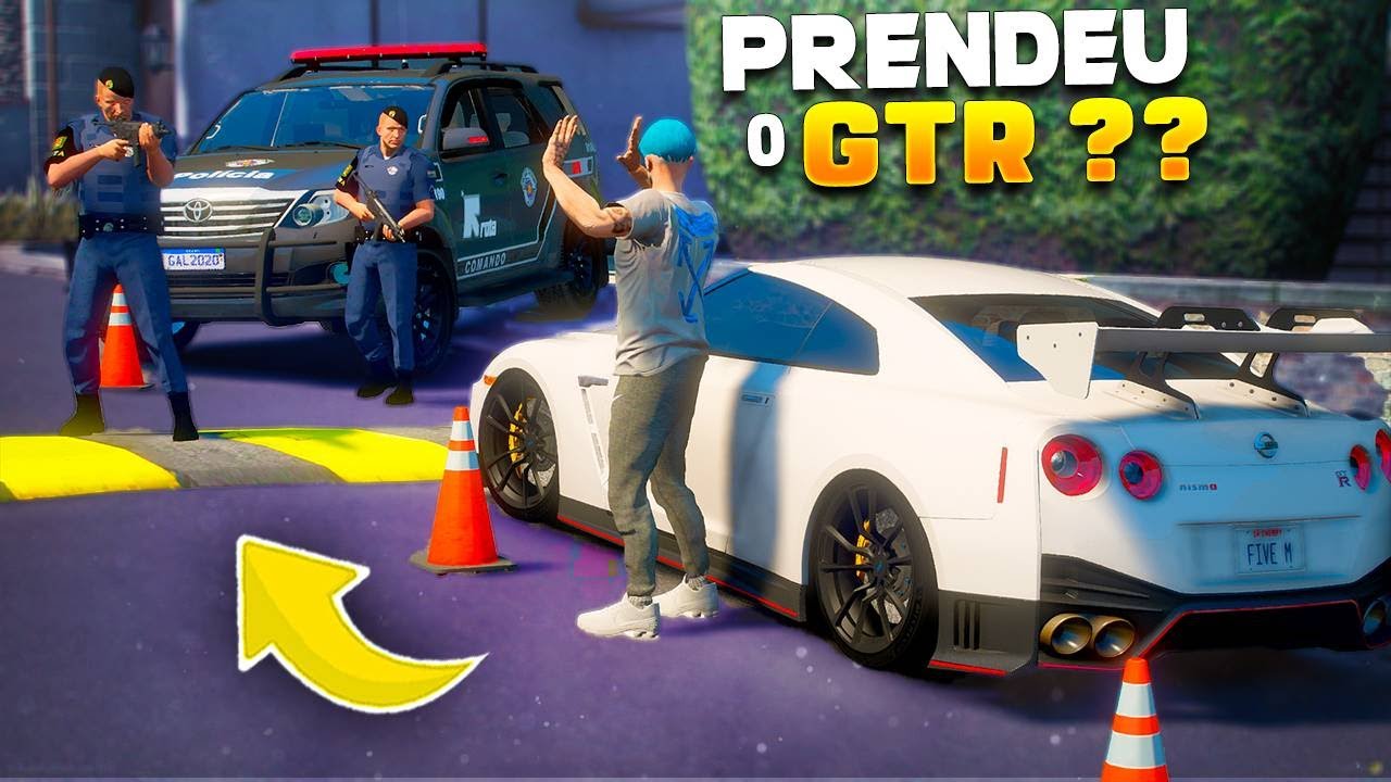 GTA V - VIDA REAL | TENTARAM PRENDER MEU GTR DE 1000cv ! #264