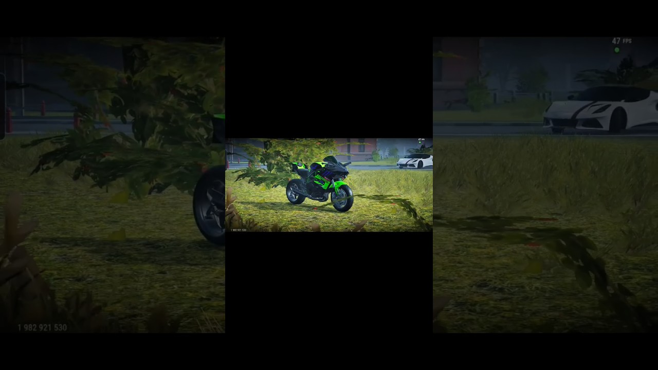 the green beauty || kawasaki ninja h2r in game || madout2 new bike #madout2 #ninjah2r #gta