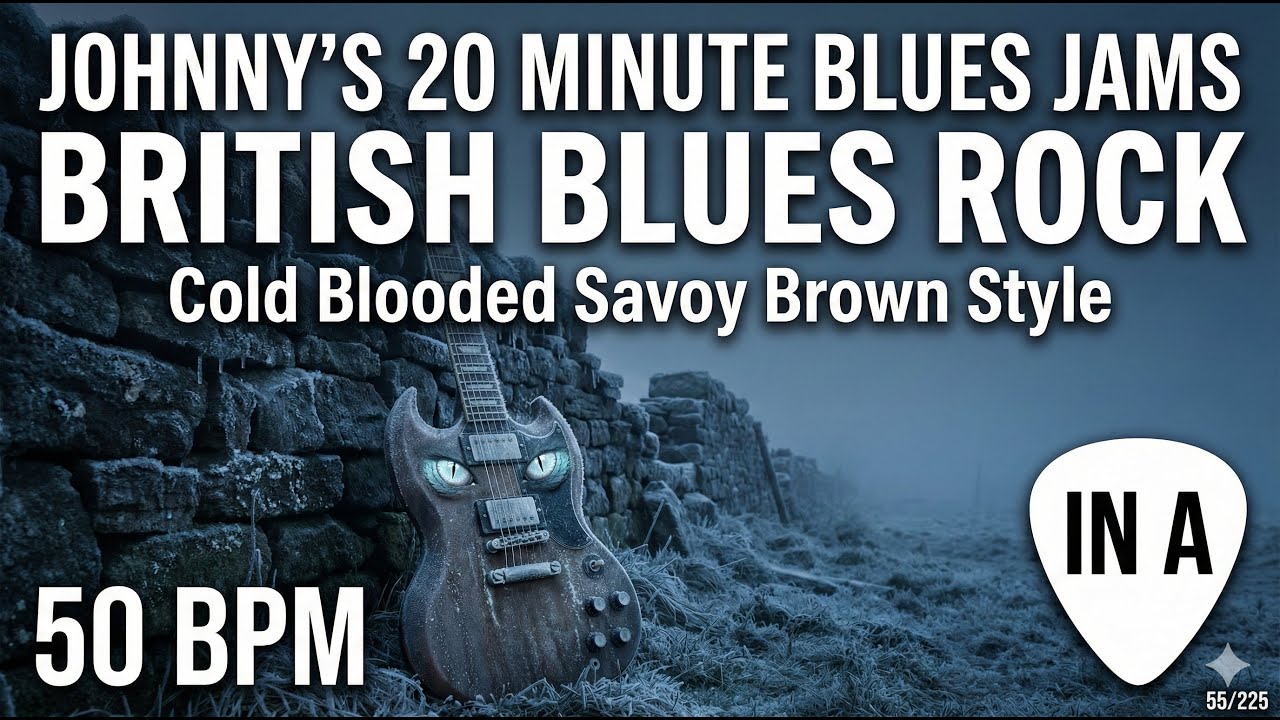 'Cold Blooded' Savoy Brown Style in A 50bpm 55/225