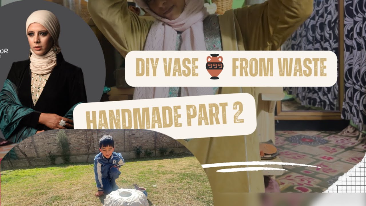 What Abdi is doing here? | Handmade Vase Tutorial | Recycle & Create | Part 2 | Ft Kralkoor 