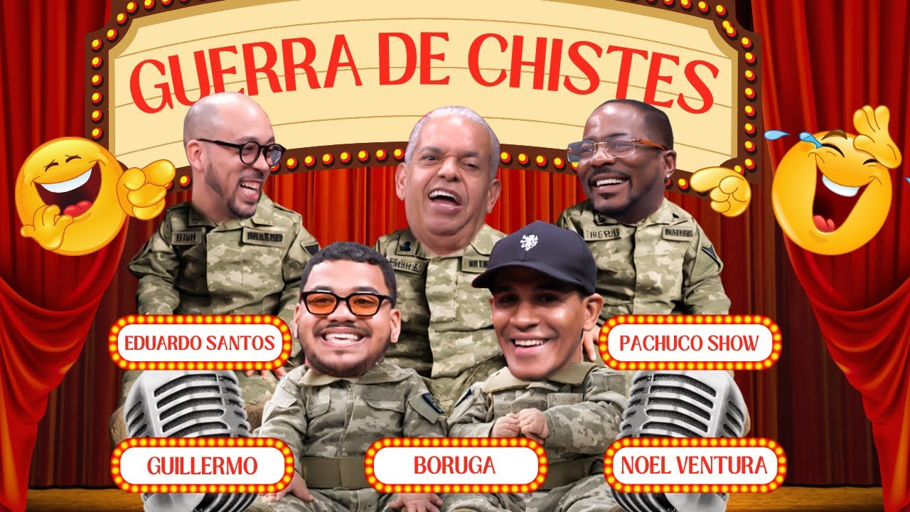 Guerra de chistes entre Boruga, Noel Ventura, Eduardo Santos, Guillermo y Pachuco - #AtentoaChiste
