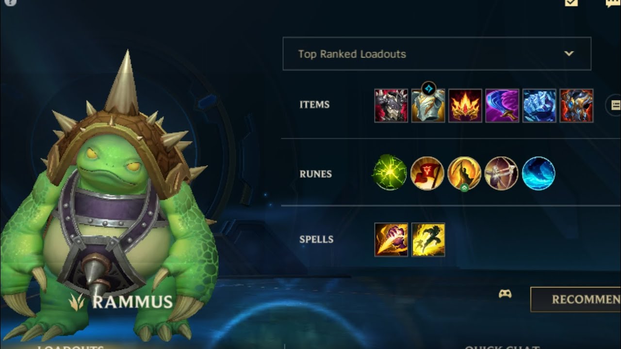 Attack speed + semi tank rammus full gameplay 100% win.