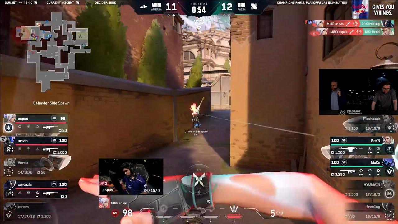 Реакция комментаторов на MIBR Aspas Crazy 4k против DRX | Champions Paris 2025