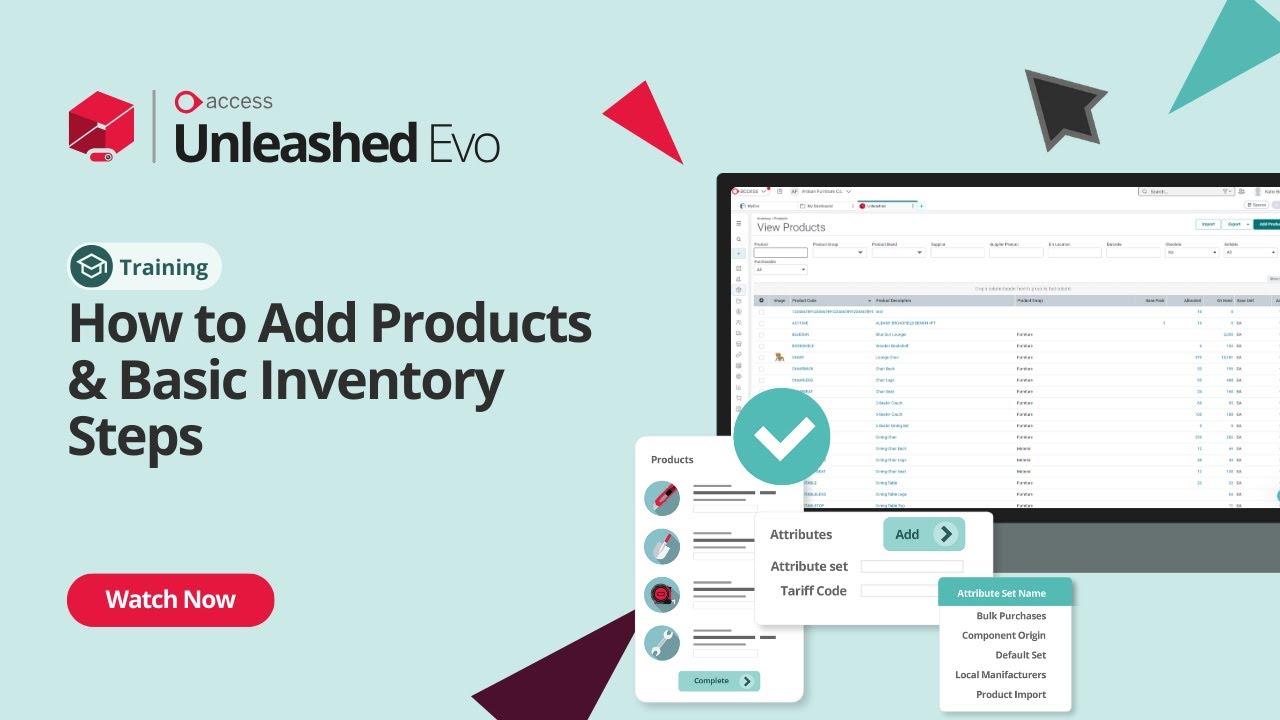 How to Add Products and Basic Inventory Steps | Unleashed Inventory Management Training Academy
