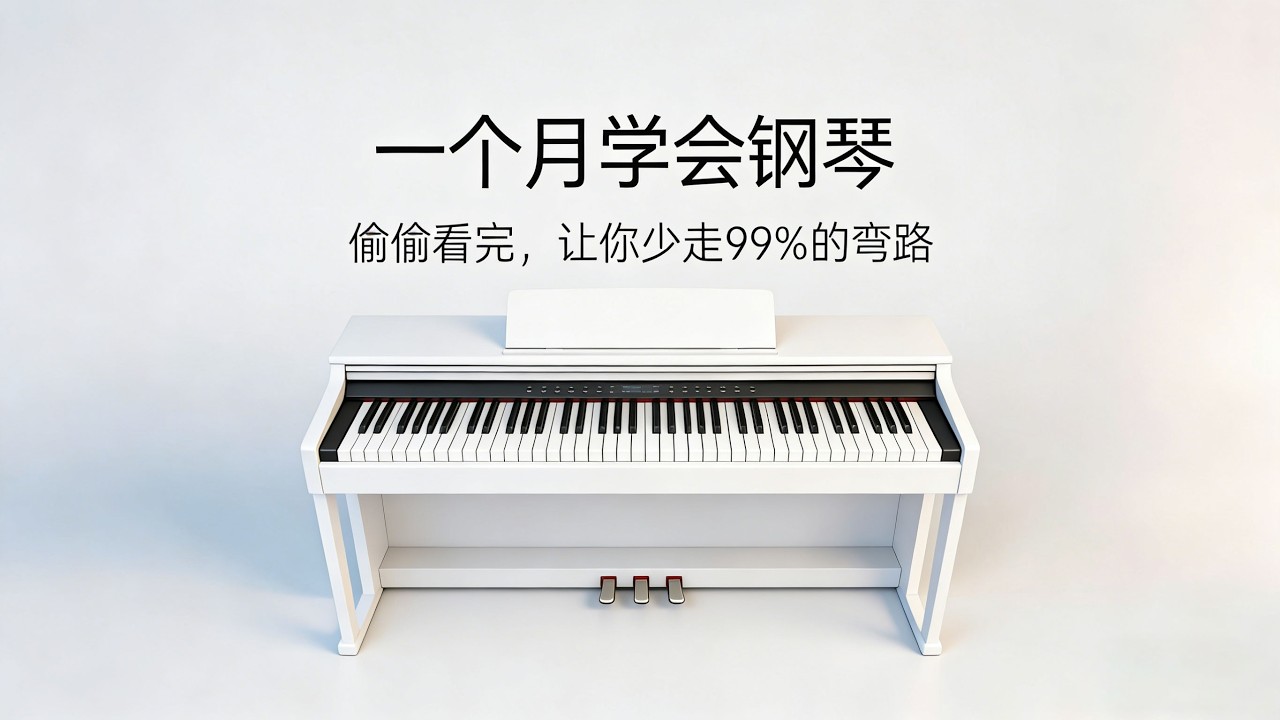 钢琴/电子琴入门到精通全教程！0基础一个月轻松通关手型 / 乐理 / 和弦 / 弹唱 / 流行曲全涵盖，30天系统学习#piano #youtube #youtuber