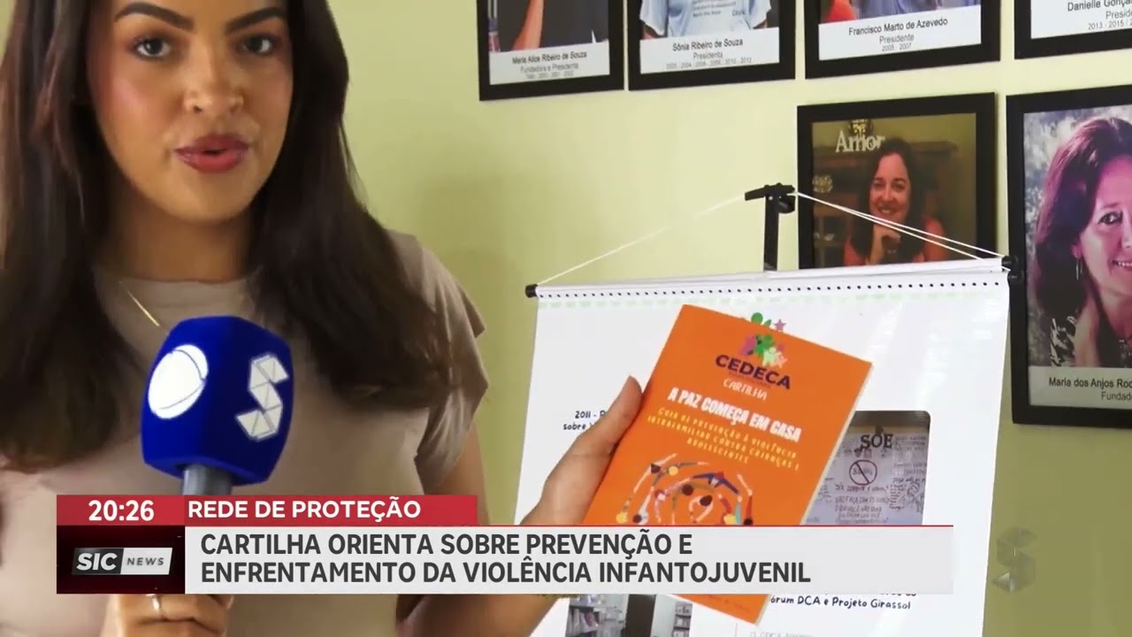 Notícia na Sic TV sobre a cartilha 