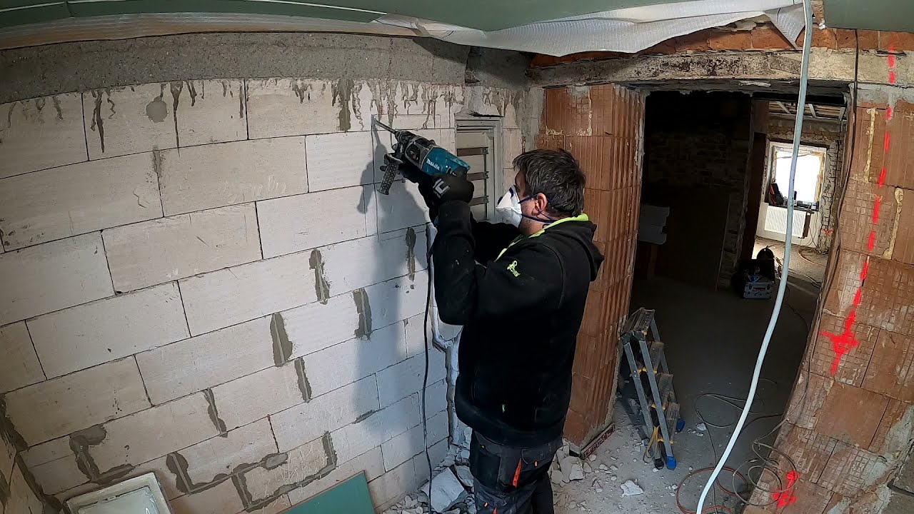 Elektrická instalace - Bytový rozvaděč 3. (od vysekání až po zapojení)