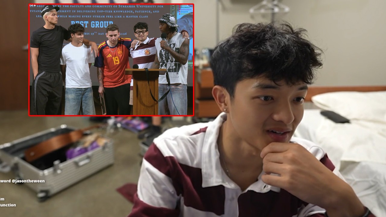 Jason Reacts To CORE Winning The Best Group Award At The Streamer University Closing Ceremony!