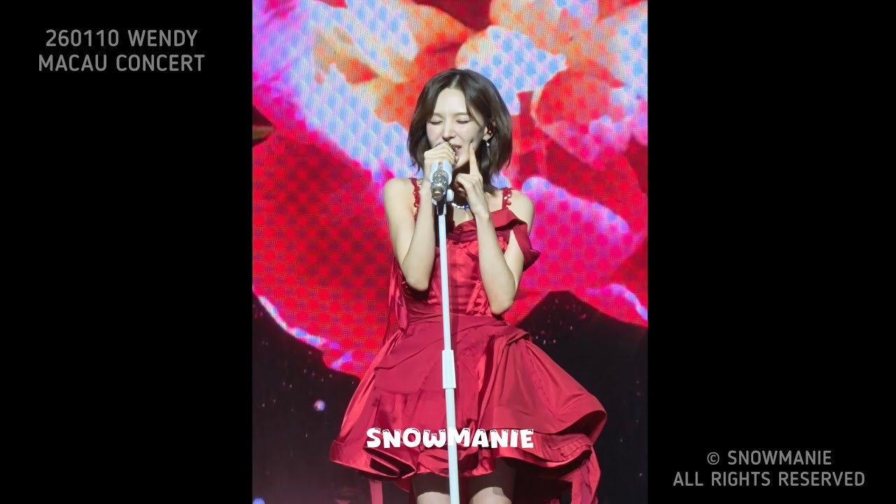 [4K] 260110 WENDY ‘WHY CAN'T YOU LOVE ME’ FANCAM @ MACAU DAY 1