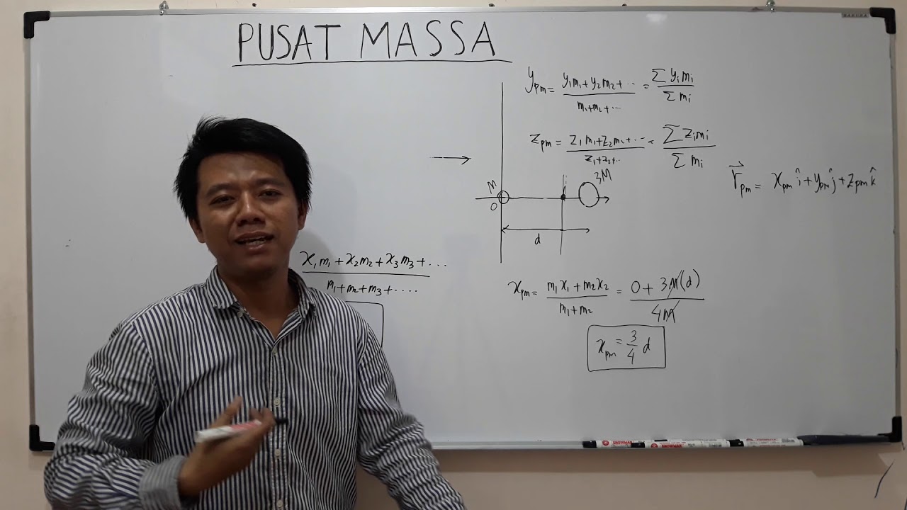 Momentum Linear dan Tumbukan :  Pusat massa