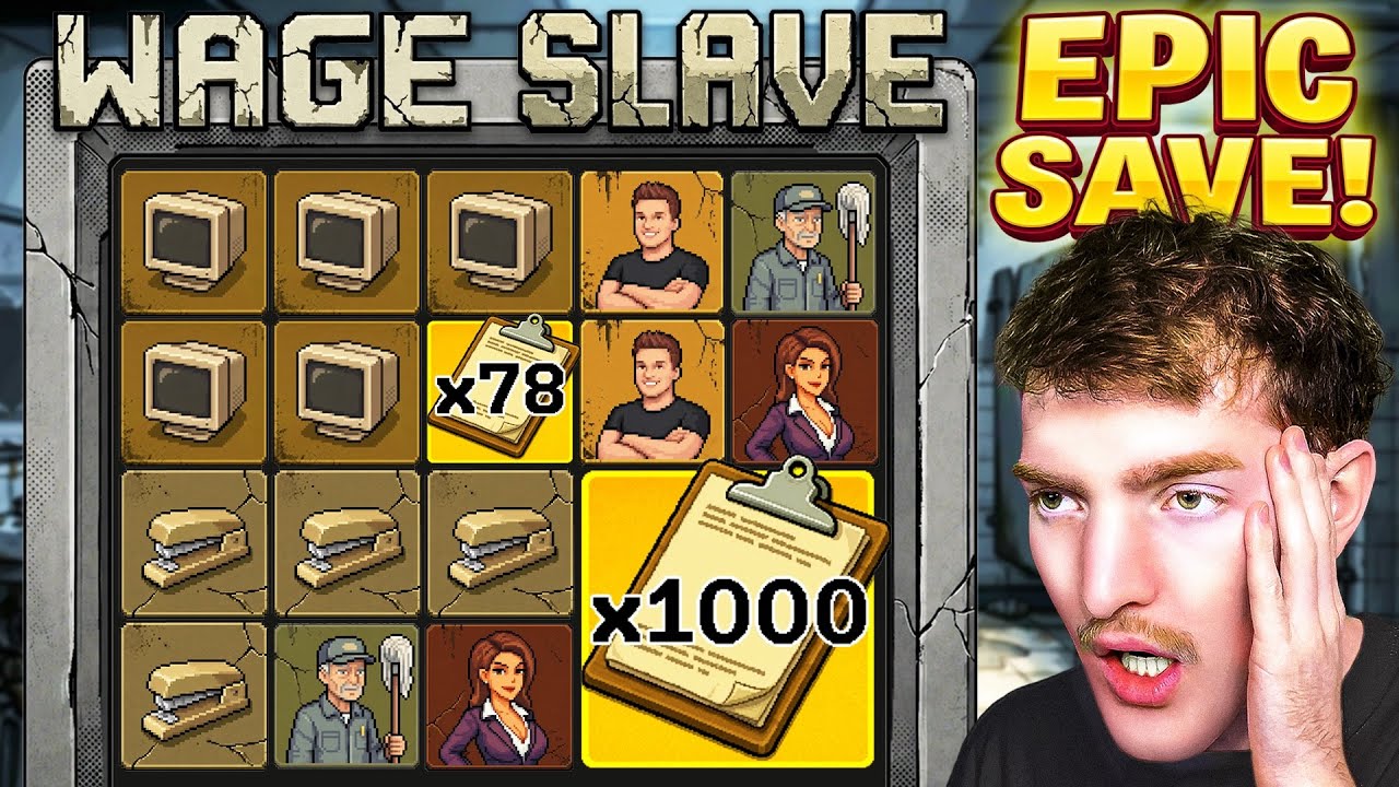 WE SPUN A WAGE SLAVE 6 SCATTER BONUS & It PAID MASSIVE&hellip;