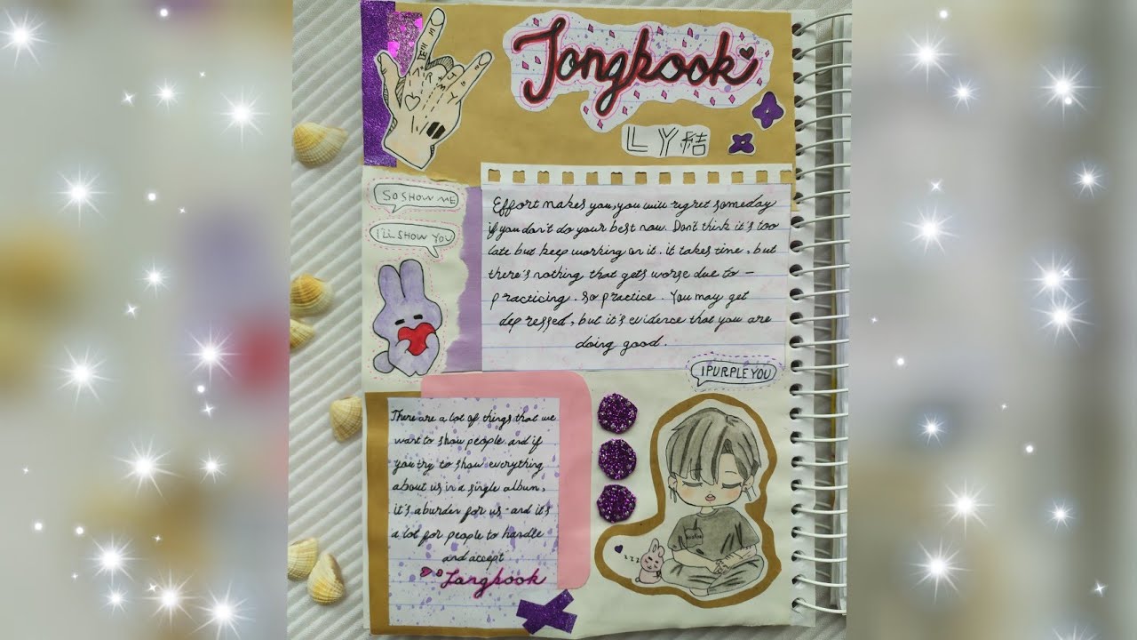 Art journal junkook from BTS