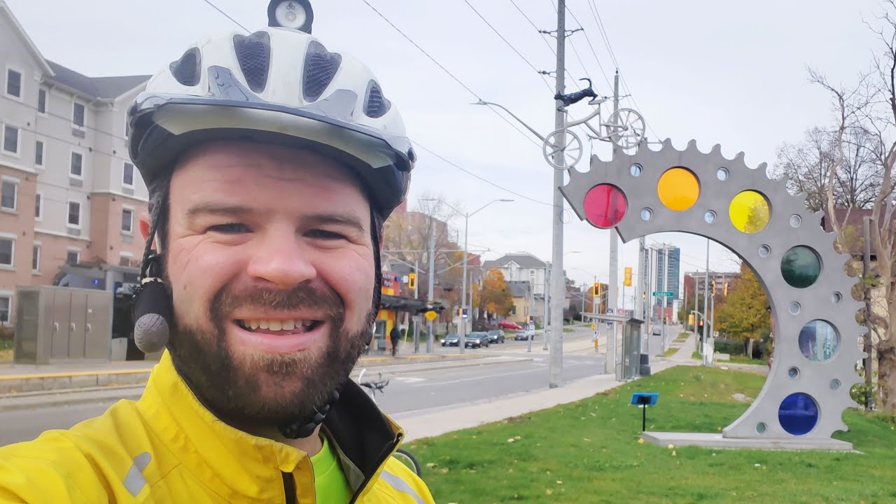 Downtown Kitchener to Uptown Waterloo - Narrated Bike Ride