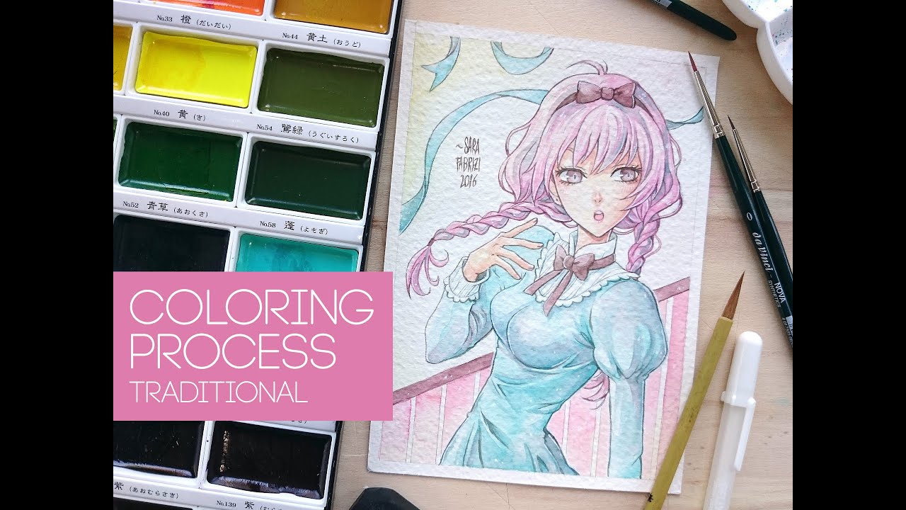 ★ [CHLOE] Watercolors ~ Coloring process