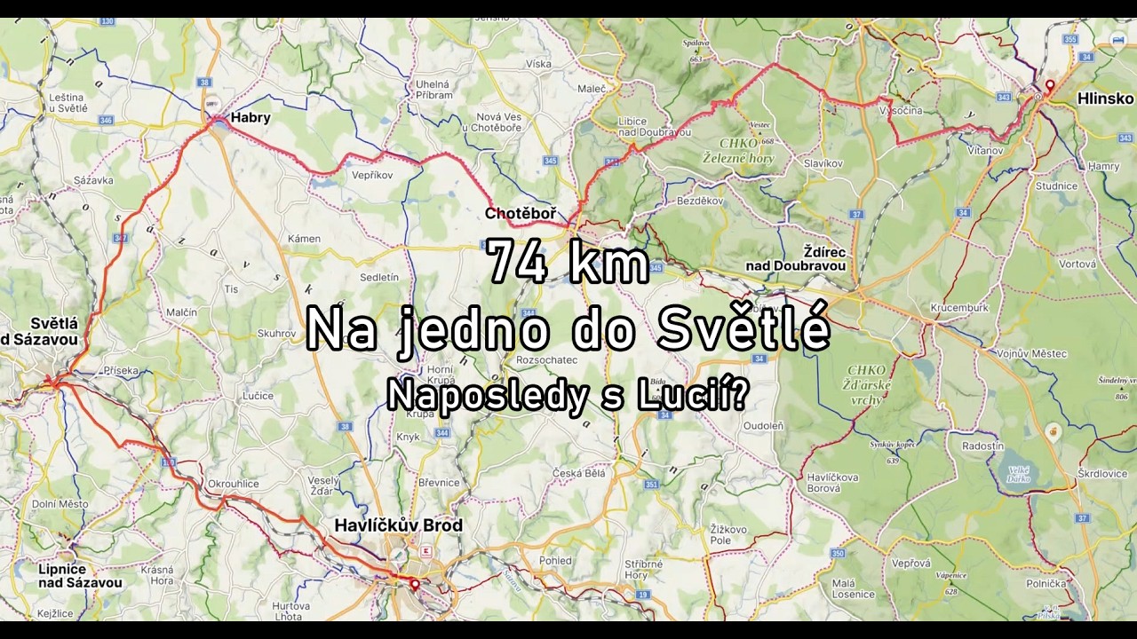 Na jedno do Světlé (74 km)