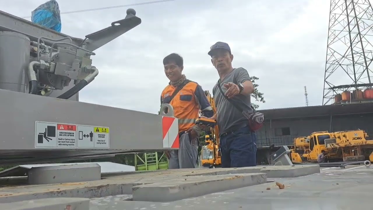 PROSES PEMASANGAN #COUNTERWEIGHT PAKAI REMOTE !!! KAYA MAINAN #zoomlion ZTC1100R  #truck #crane