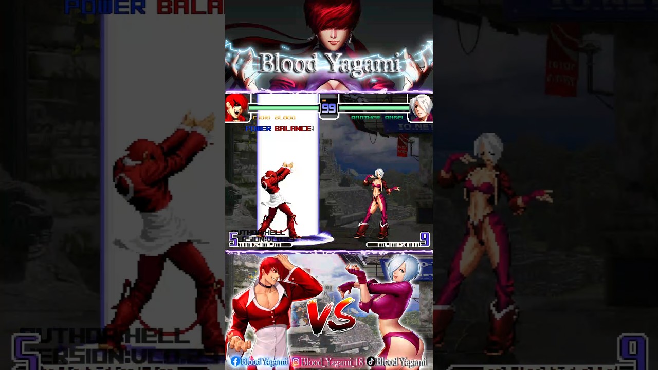 Clone Iori Blood vs Another Angel #kof2002 #kof #kofmugen