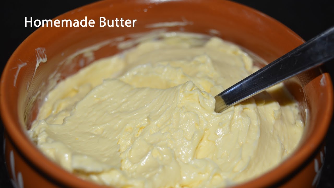 Homemade Butter||How to make butter||Easy butter making at home||homemade butter