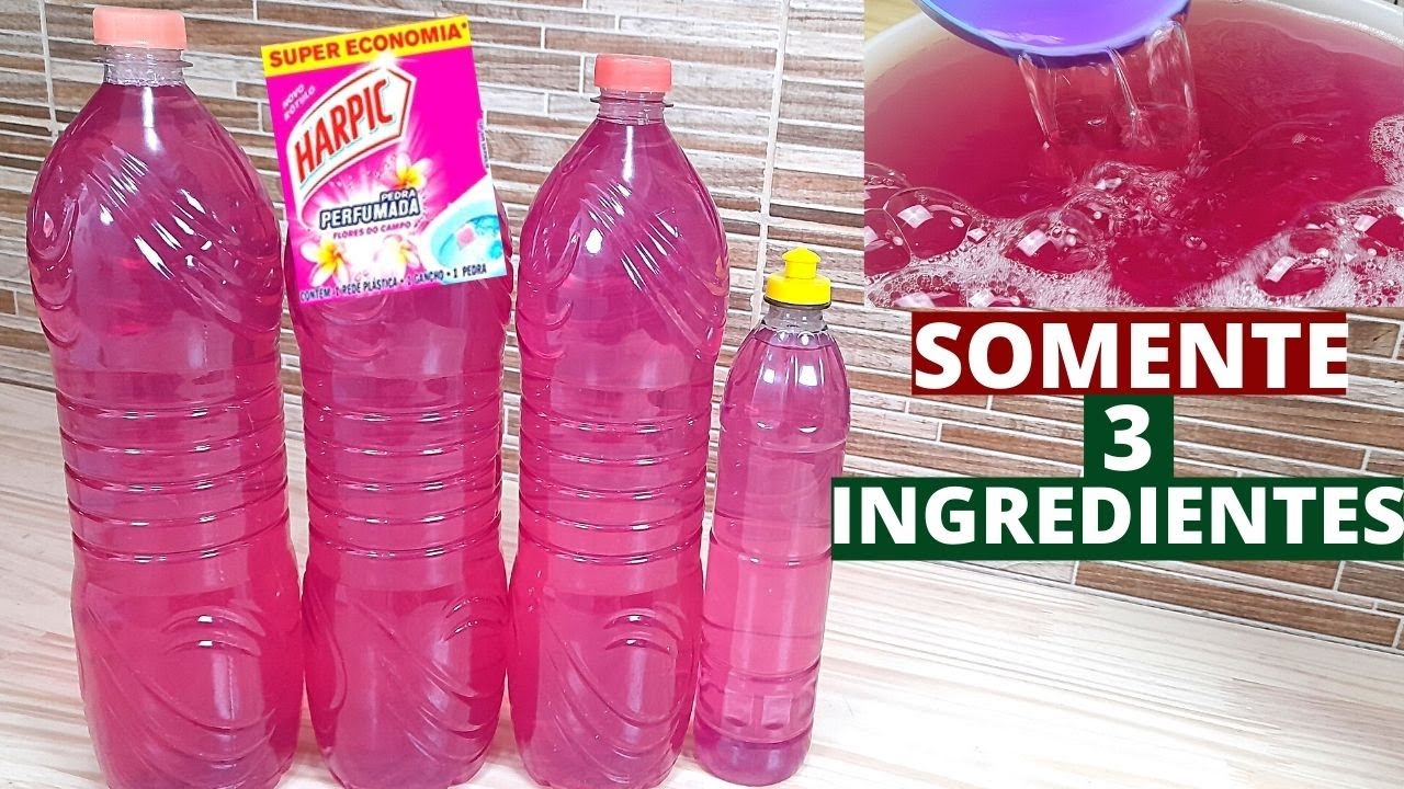 DESINFETANTE COM PEDRA SANITÁRIA E VINAGRE  -  SUPER ECONÔMICO -  SOMENTE 3 INGREDIENTES