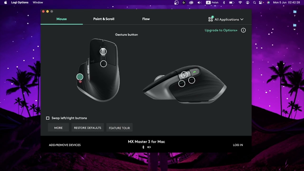 Как настроить параметры кнопок на Logitech Mx Master 3 для Mac