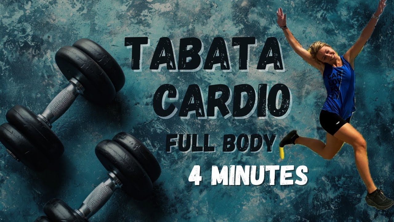 🔥4-MIN TABATA CARDIO BLAST 💦 | BURN FAT 😈 | No Equipment Workout