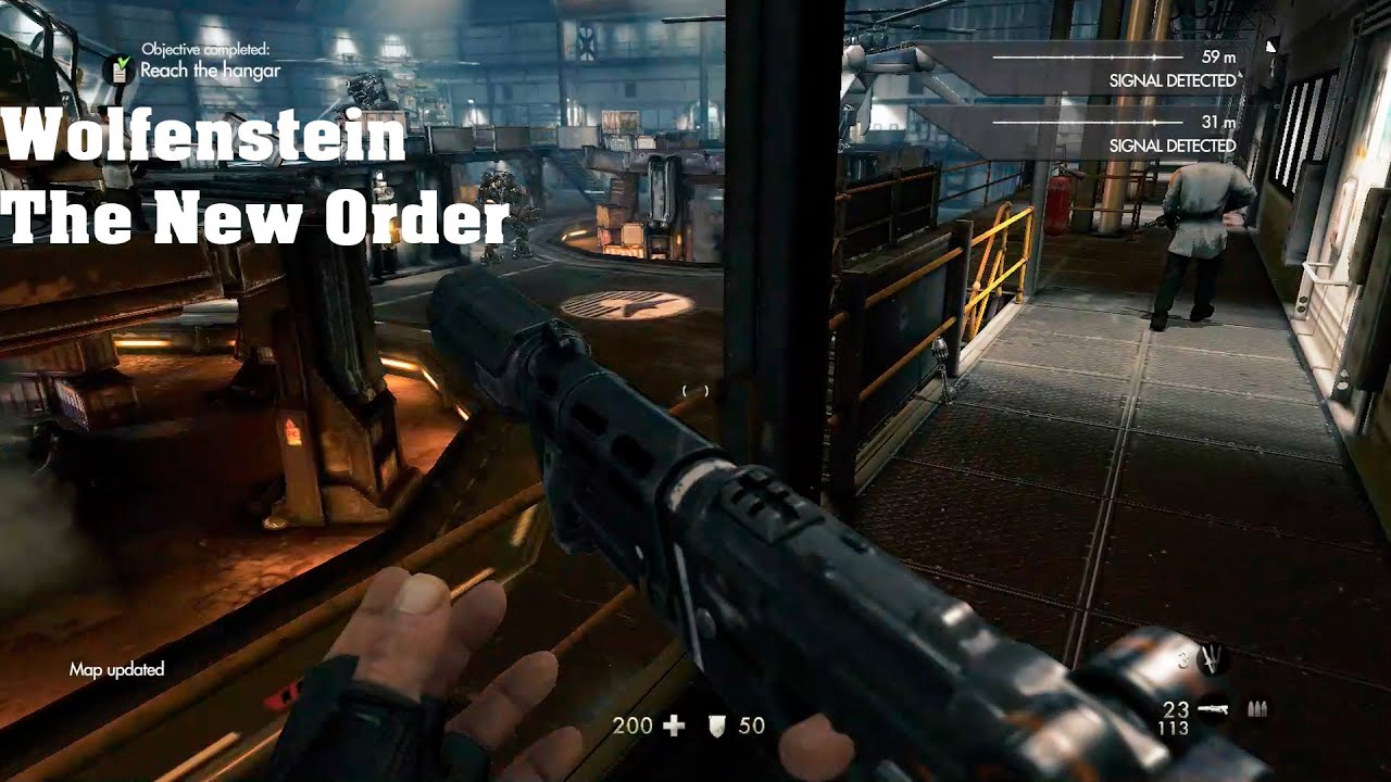 Se infiltrando em um edifício de pesquisa - Wolfenstein: The New Order