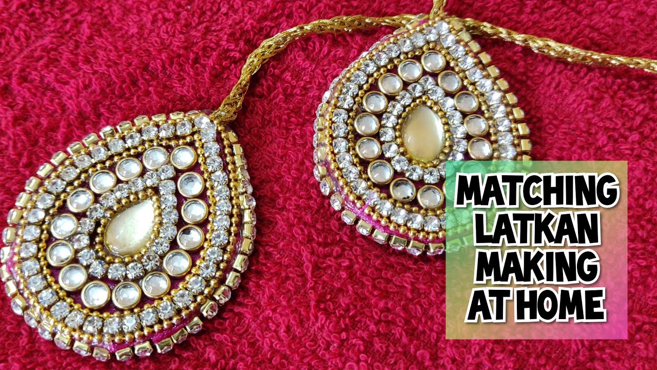 Latkan Making for Blouse & Lehenga | How to Make Latkan at Home | DIY Latkan Making