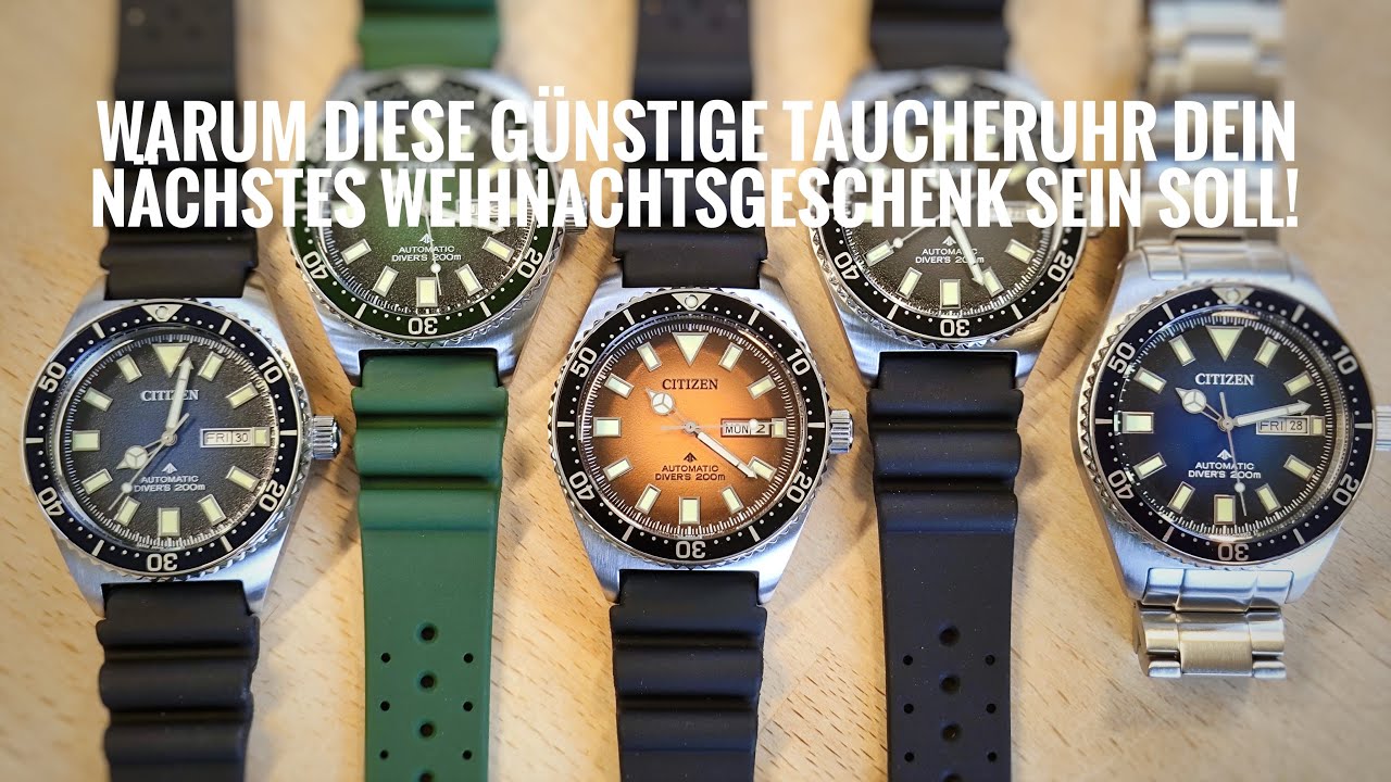 Einsteiger-Traumuhr! Citizen Promaster Challenge Diver NY0120-Serie, Automatikuhr FUJITSUBO deutsch