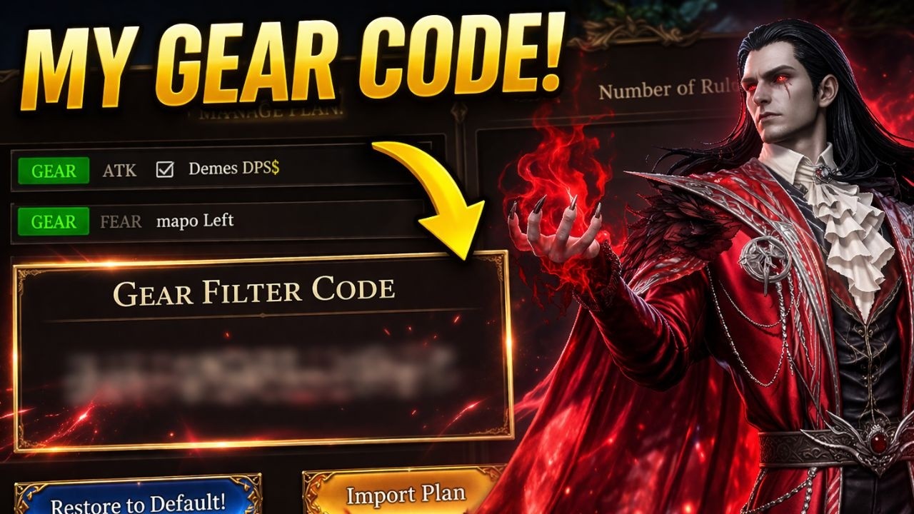 NEW set! I My UPDATED GEAR FILTER I Mango Watcher of Realms