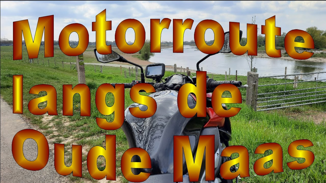Motorroute langs de oude Maas in Limburg