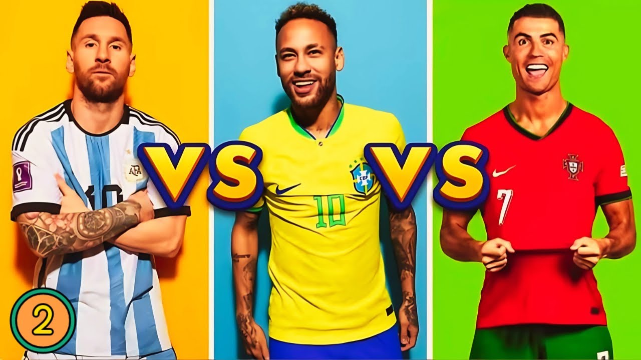 Full comparison(2): Neymar vs Messi vs Ronaldo / Football Player