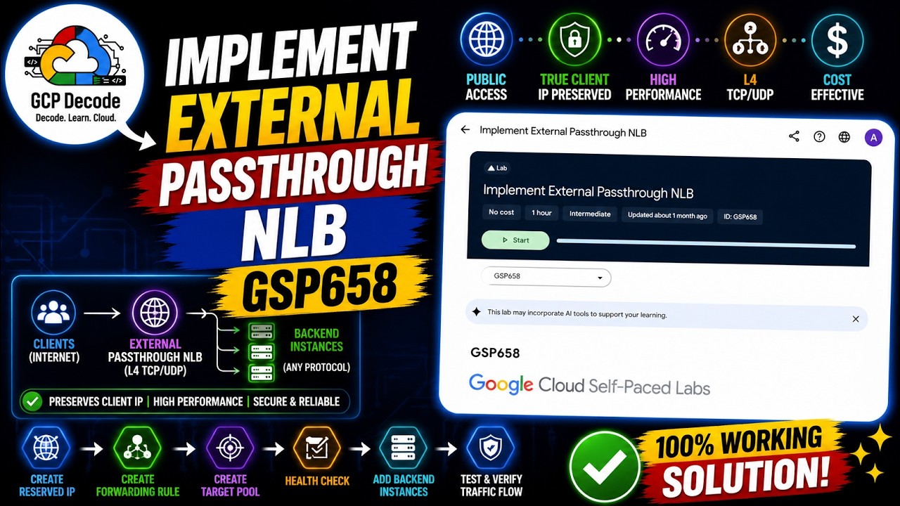Реализация внешней сквозной NLB | GSP658 | 100% рабочее решение | #googlecloudarcade