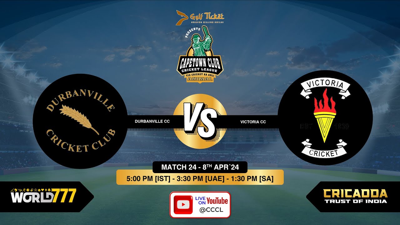Match 24 | Durbanville Cricket Club VS Victoria Cricket Club | CCCL | Season 1