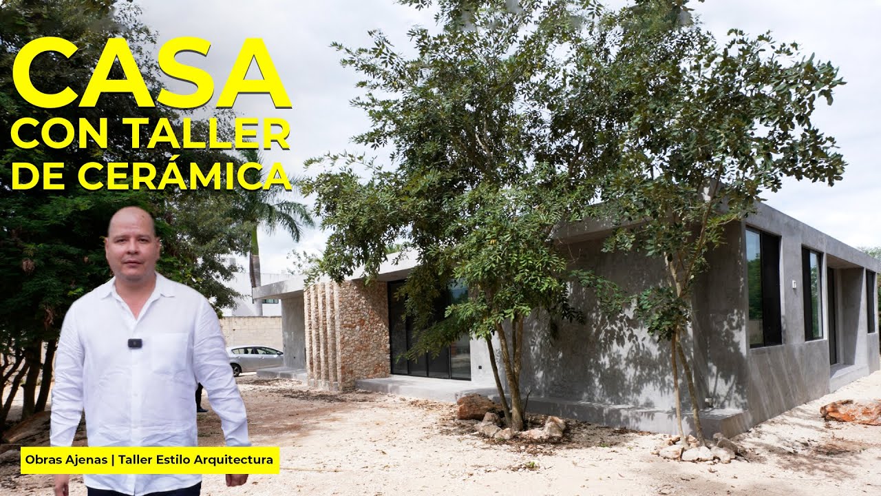 CASA de 1 PLANTA con TALLER de CERÁMICA CURVO | Obras Ajenas | Taller Estilo Arquitectura