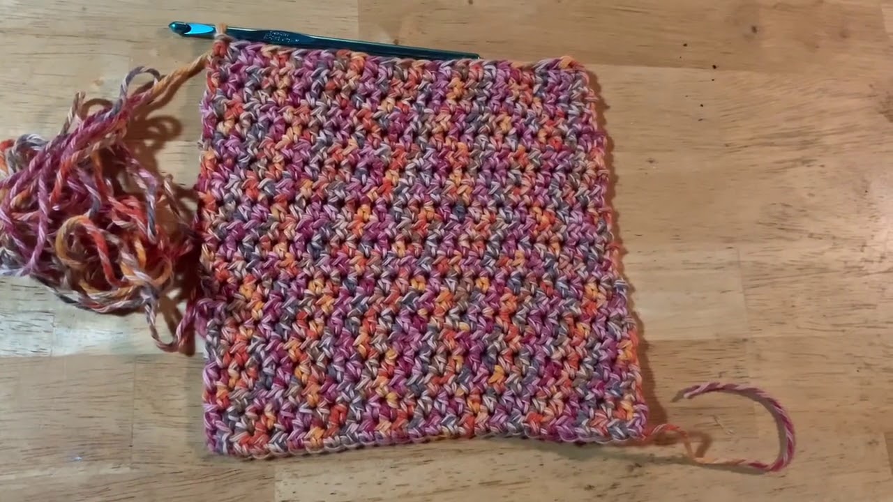 Half Double Crochet Washcloth Tutorial