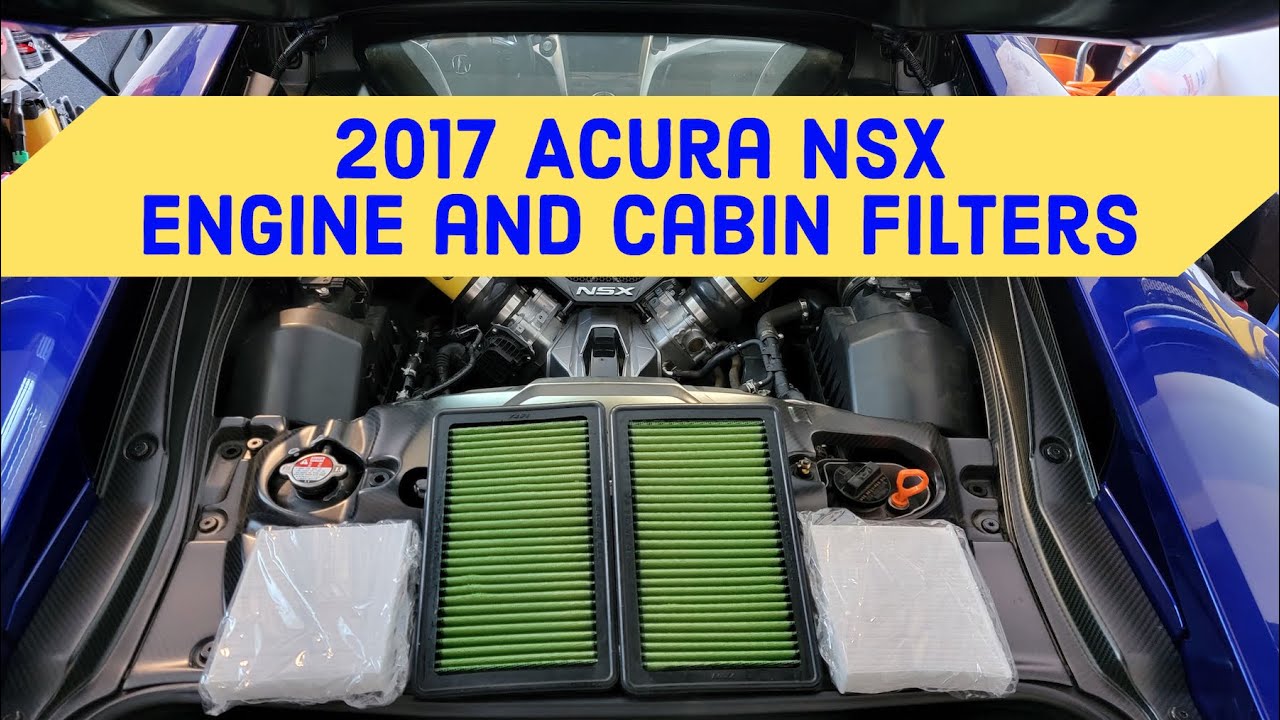 2017 Acura NSX Engine and Cabin Filters