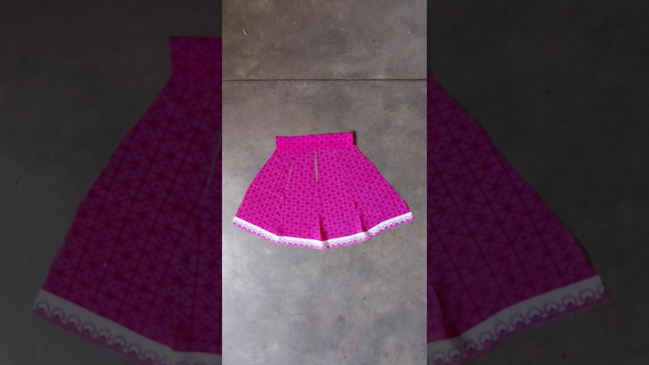 4 year baby lahenga cutting video #viral #shorts #youtubeshorts #diy #lahenga #skirt