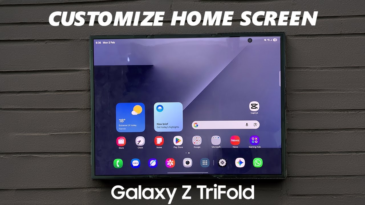 How To Change Home Screen Layout On Samsung Galaxy Z TriFold