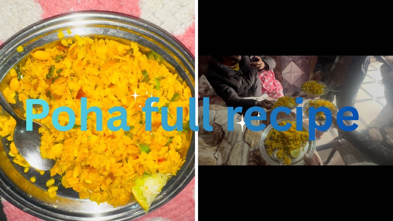 Asi bnayeaa ajj poha ( poha full recipe 🍛) 